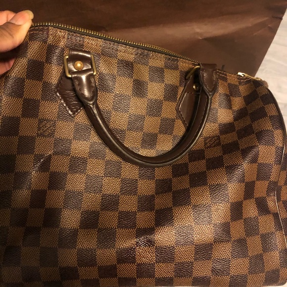 💯 Authentic vintage LV Damier hang bag -SOLD - Picture 9 of 12